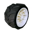 thumbnail image 4 of S SERENABLE Roue de Remplacement Chariot Portable Roue PU pour Jardin Extérieur Pliable Camping Blanc Noir, 4 of 9