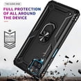 thumbnail image 6 of Samsung Galaxy A12 Case, [Not fit for Samsung Galaxy A10/ Galaxy A11], With [Tempered Glass Screen Protector Included], STARSHOP Drop Protection Ring Kickstand Cover- Black, 6 of 7
