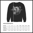 thumbnail image 7 of Roaring Grizzly Bear Sweatshirt Wild Animal Fierce Black and White Nature Wildlife Forest Predator Beast Crewneck, 7 of 7