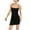 Black Dress, variant on Women's Mini Bodycon Cami Dress Discount Sequin Retro Holiday Sleeveless Summer Sale Boho V Neck Sundress for Girls Halter Backless Elegant Black XXXL