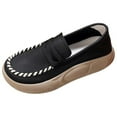 thumbnail image 4 of PU Casual Women Shoes Lightweight Platform Shoes Fashion Thick Bottom Streetwear Black 35, 4 of 8