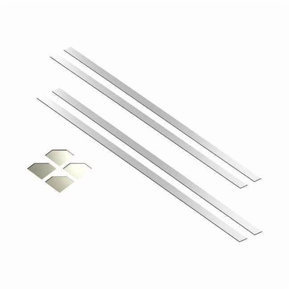 Mirredge Mirror Installation Kit, 60 in L, 2 in W, 1/8 in H, Mirror 24111