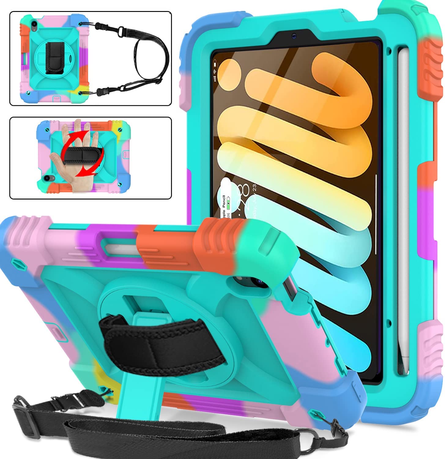 BMOUO iPad Mini 6 8.3 Case, iPad Mini 6th Generation Case, iPad Mini 6