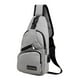 thumbnail image 5 of Bolso de hombro para hombre perfecl Oxford con puerto USB gris 33x16x8cm, 5 of 8