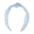 thumbnail image 3 of Unique Bargains 1 Pc Cute Colored Diamond Knotted Headband Headbands for Women Blue, 3 of 5