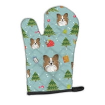 Christmas Papillon Oven Mitt