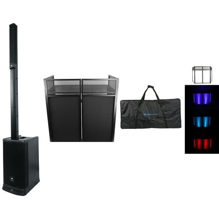 JBL EON ONE MK2 1500w Rechargeable Line Array DJ PA Speaker+DJ Facade Booth