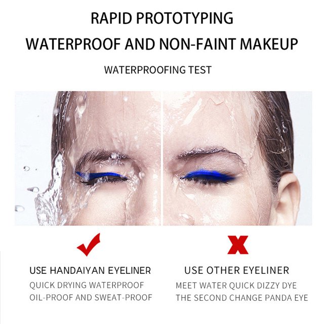 Juego de herramientas de maquillaje delineador de ojos de colores Lápiz resistente al agua Mate de larga duración (B) Tmvgtek Cuidado Belleza