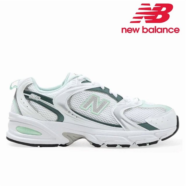 NEW BALANCE MR530RB WHITE GREEN 100% AUTHENTIC US MEN/WOMEN SIZE WIDTH (D)