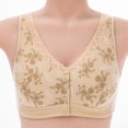 thumbnail image 4 of Aofany Front Snap Bras for Older Women Front Closure Wireless Push Up Bras Full Coverage Wirefree Comfortable Everyday Sleep Bras, 36B/C-46B/C, 4 of 4