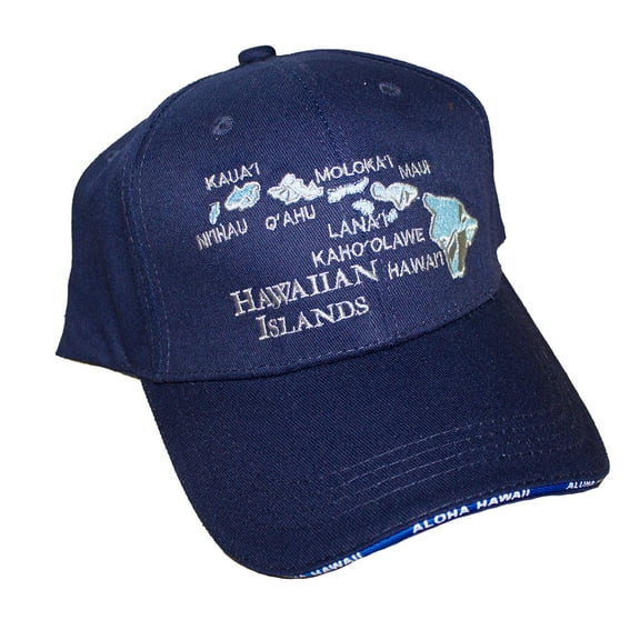 Hawaiian Islands Cap Hats, Navy