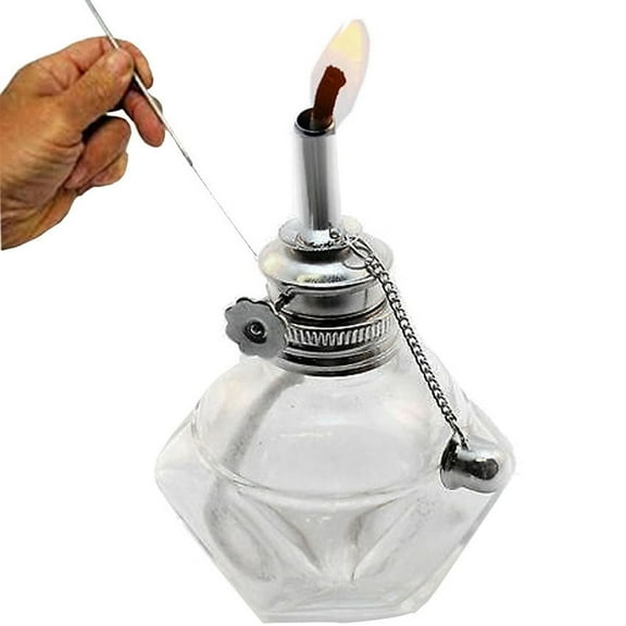Alcohol Glass Burner Lamp Adjustable 3/16" Wick Jewelers Hobby Lamp Wax Work