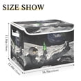 thumbnail image 5 of Yayeee Collapsible Cube Storage Bin with Lid Fabric Closet Decorative Basket with Handles, Space Earth, 5 of 7