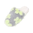 thumbnail image 2 of JUSLIO Womens House Slippers Fuzzy Plush Flat Sole Non Slip Indoor House Slippers Closed Toe Slide Slippers, 2 of 7