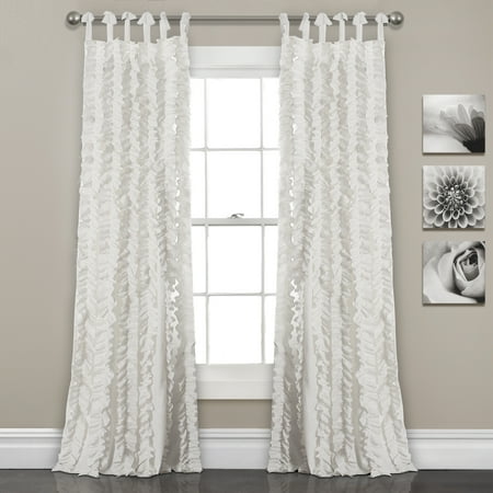 Sophia Ruffle Window Curtain Panels Set 40x84 Walmart Com
