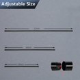 thumbnail image 2 of AIR-Curtain Rod for Windows, 1'' Single Curtain Rod Set-34 to 46 inch Stainless Steel Decorative Drapery Window Rod with Adjustable Brackets for Kitchen Bedroom, Black, 2 of 4