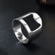 thumbnail image 3 of Anillo abridor de botellas de plata de 10 piezas para hombres, barra, anillo versátil de acero inoxidable para fiesta(22mm), 3 of 5