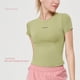 thumbnail image 3 of Ropa de fitness Ropa de yoga de manga corta transpirable que absorbe el sudor Top de mujer Ropa para correr de alta elasticidad Ropa de secado rápido Camiseta deportiva ajustada, 3 of 6