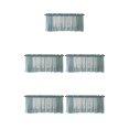 thumbnail image 2 of maskred 1/2/3/5 Embroidery Curtain Home Kitchen Cafe Lace Valance Window Sheer Voile Short Panel blue 74x61cm 5PCS, 2 of 6