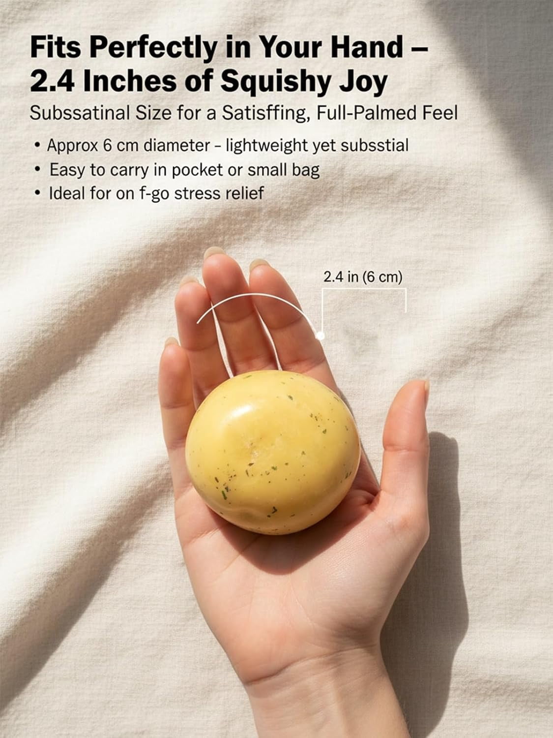 2026 Upgraded Non-Rebound Potato Stress Ball, Soft Silky Texture Squishy Toy, Unique Gift for Stress Relief (1Pcs)