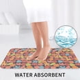 thumbnail image 6 of Bathroom Rugs Sets 3 Piece - Multicolor maple leaves Absorbent Non Slip Bath Mats, U-Shape Toilet Lid Cover, Contour Mat, Soft Washable Shower Mats Bath Rug Mat for Bathroom Tub Toilet, 6 of 7