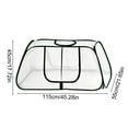 thumbnail image 3 of Cififendec Heavy Duty Mesh Plant Protection Tent, 45.28"×21.65", Breathable Shade Cover for Seedling Cultivation, Outdoor Garden Plant Guard, Courtyard Gardening Tool, 3 of 6