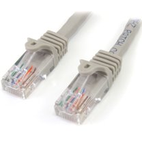 StarTech 3 m Gray Cat5e Snagless RJ45 UTP Patch Cable, 3m Patch Cord