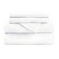 thumbnail image 2 of BNM Solid Flannel Cotton Sheet Set, Queen, White, 2 of 8