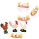 thumbnail image 4 of Juguetes de animales de pollo de granja, 4pcs de animales de granja de vinilo adorno para exposir, 4 of 7