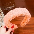thumbnail image 4 of Plush Thick Wide Faux Fur Headband for Women and Girls in Solid Colors, 4 of 25