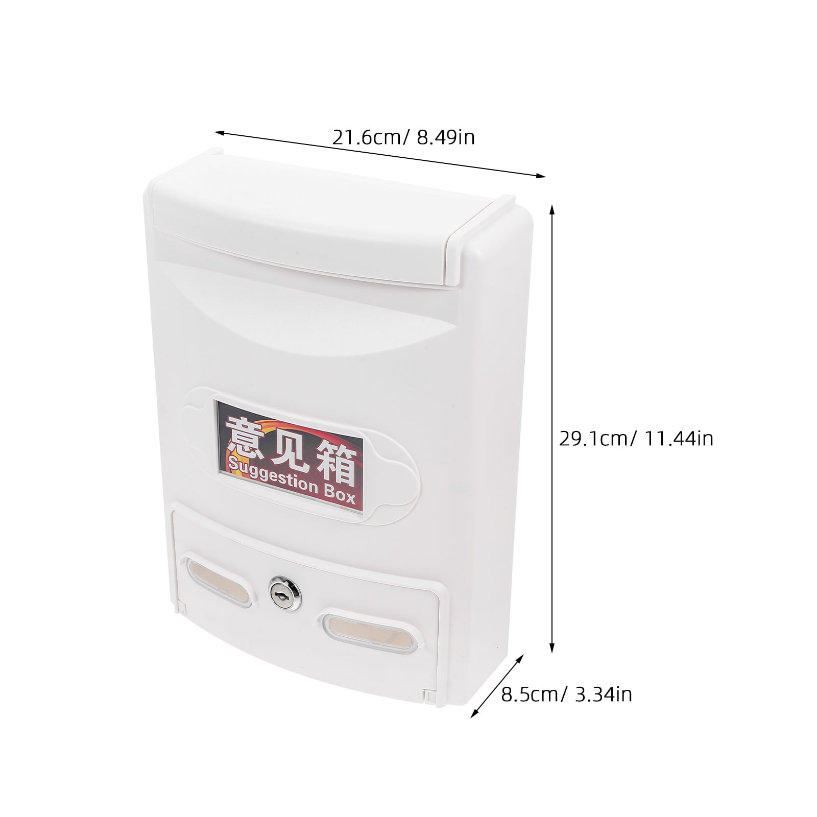 Hemoton  Classroom Mailbox Donation Boxes for Fundraising Office White