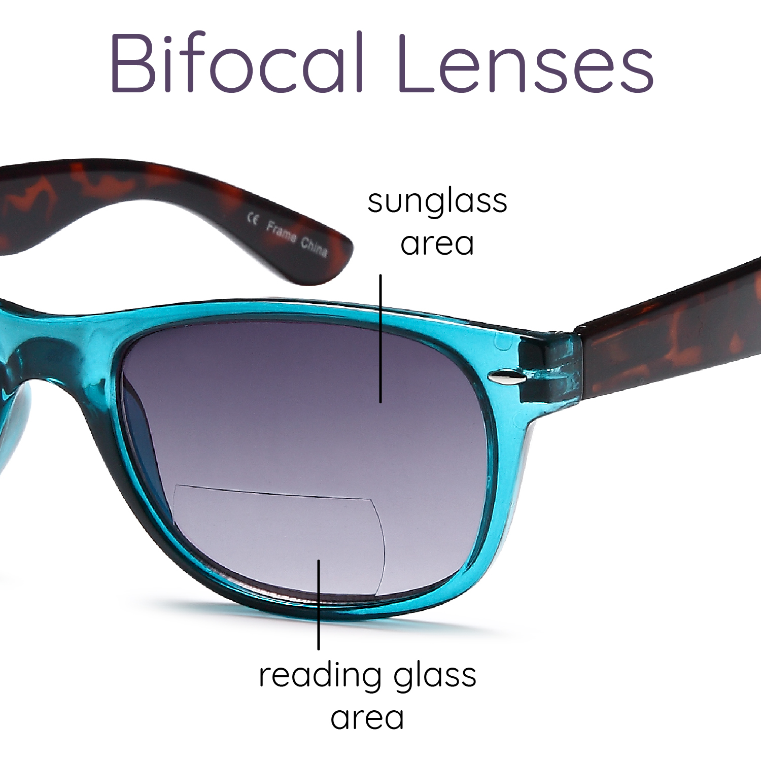 Gamma Ray Bifocal Sunglasses for Men and Women - 4 Pairs Sun Readers Sunglasses - image 2 of 4