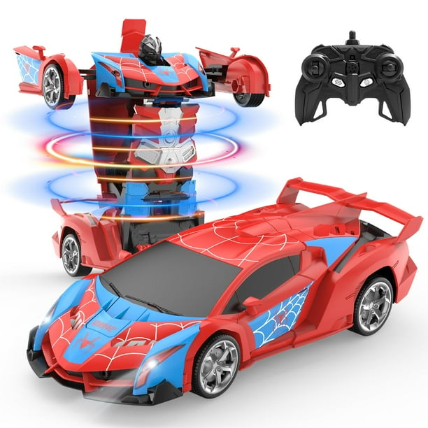 Coche RC de juguete DEERC Spider Transform Robot 1:18 para niños de 3 a 12 años