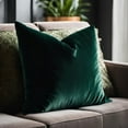 thumbnail image 6 of Plutus Emerald Opulence Velvet Luxury Throw Pillow, 6 of 6