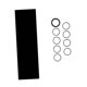thumbnail image 3 of Funda termorretráctil, envoltura retráctil, versátil, duradera, con anillo de goma, resistente al calor Negro, 3 of 9