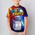 thumbnail image 2 of Kids Blox Fruit T-Shirts, Youth SpikeFruit T-Shirts, Casual Crew Neck Shirts for Boys Girls, Fashion 3D Print Short Sleeve Tee, 2 of 9