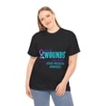 thumbnail image 5 of Wound Teal&Purple Ribbon Suicide Prevention Awareness T-Shirt ID-0628-DJ0L, 5 of 7