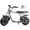 Raw, variant on Mini Bike Roller Frame Kit, Rolling Chassis with Wheels, Seat & Brake System, Engine Mount Plate Included, Fits 79cc 98cc 196cc 212cc 225cc Engines, 145/70-6 Tires, Engine Not Included - Black