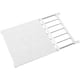 thumbnail image 1 of Tutuviw - Estante de tensión extensible con barra, organizador de armario ajustable, divisores de baño, armario, estantería de almacenamiento DIY, color blanco marfil, 1 of 5