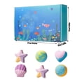 thumbnail image 4 of Funny Handmade Ocean Mermaid Bath Ball Set,Colorful Fizzy Balls with Mini Figurines, 4 of 6