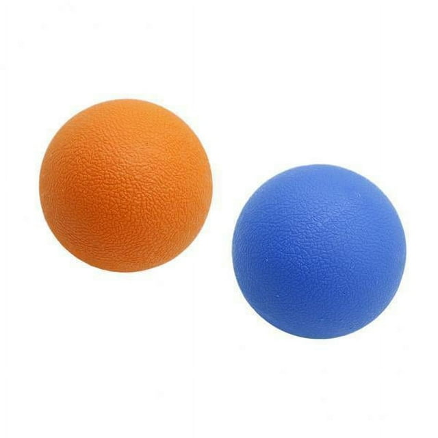 Bunblic 4X Deep Tissue Myofascial Massage Ball for Back Neck Orange Blue