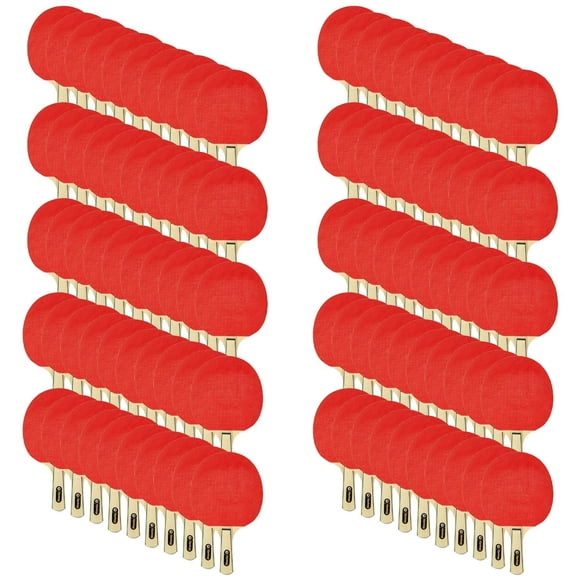 Martin Kilpatrick Cyclone Ping Pong Paddle - 100 Pieces - The Classic 'Hardbat' Table Tennis Racket - (MK) Racket Series - Recommended for Beginning Level Players – Ideal for Institutional Use
