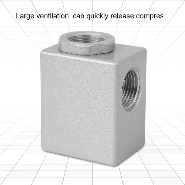 Válvula de Escape ráspida Aleación de aluminio Ventilación Grande G3/8in Para Aire 0-0.95MPA QE-03