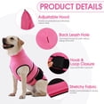 thumbnail image 4 of ROZKITCH Dog Anxiety Vest with Hood,Adjustable Thunder Jacket for Small Dogs,Comfort Dog Calming Vest for Fireworks,Thunderstorms,Separation and Vet Visit,Pink,XS, 4 of 8