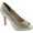 White Dyeable Satin, variant on Benjamin Walk 848231019985 Touch Ups Womens Eliza Synthetic Platform Pump, White - Medium 9.5