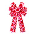 thumbnail image 2 of IPEWLEX Valentine's Day Tree Top Bow - Heart Shaped Wreath Decoration, Red Cloth Bow, 19.4x11.6in, 2 of 6