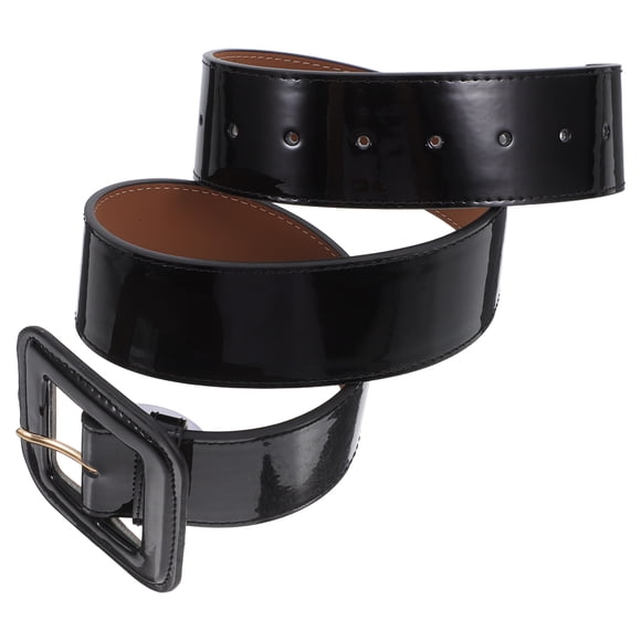 1 cinturón de piel auténtica, ajustable al estilo europeo, ancho y resistente, ideal para ocasiones formales.