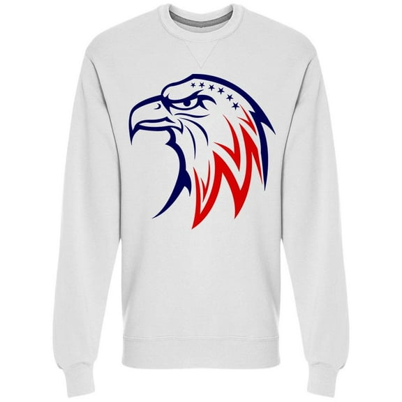 Eagle W/national Colors Sweatshirt Men -Image by Shutterstock, Male XX-Large