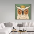 thumbnail image 3 of Trademark Fine Art 'White Owl with Crown' Canvas Art by Ryan Fowler, 3 of 3