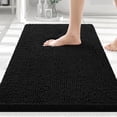 thumbnail image 1 of Tapete de baño Smiry 76 x 51 cm, suave, absorbente, antideslizante, negro, 1 of 7